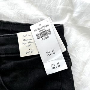 Abercrombie curve love super skinny ankle high rise